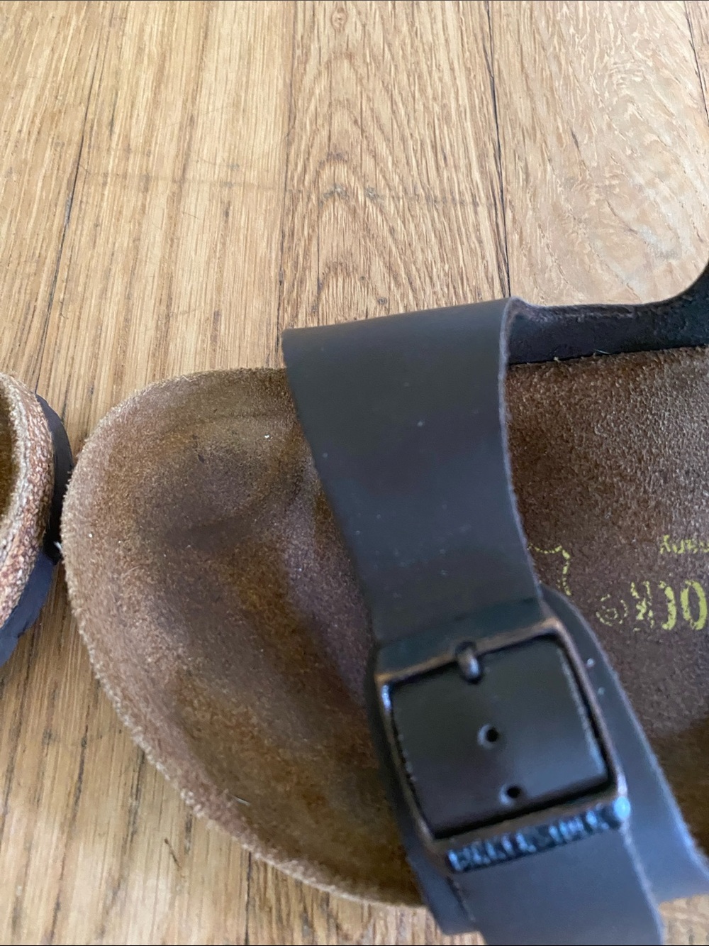 Birkenstock Milano 36, Dark Brown Two-Strap Leather Sandals - Picture 11 of 17